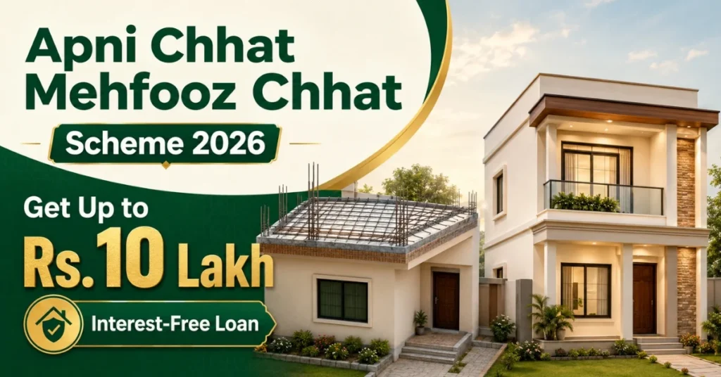 Apni Chhat Mehfooz Chhat Scheme interest-free housing loan 2026
