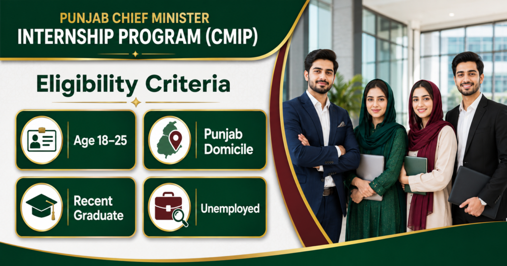 CM Internship Program eligibility criteria for Punjab graduates