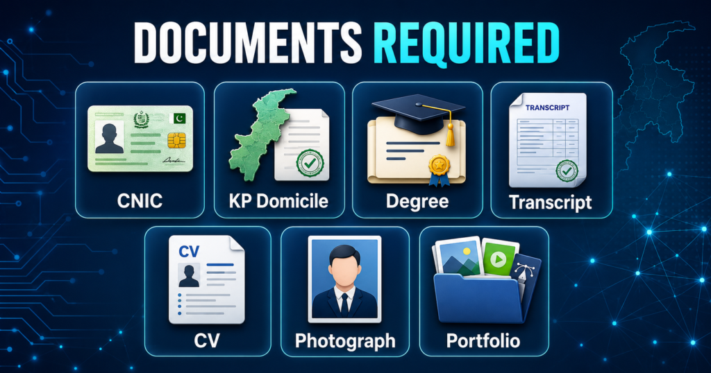 Documents required for KPITB Internship Program application