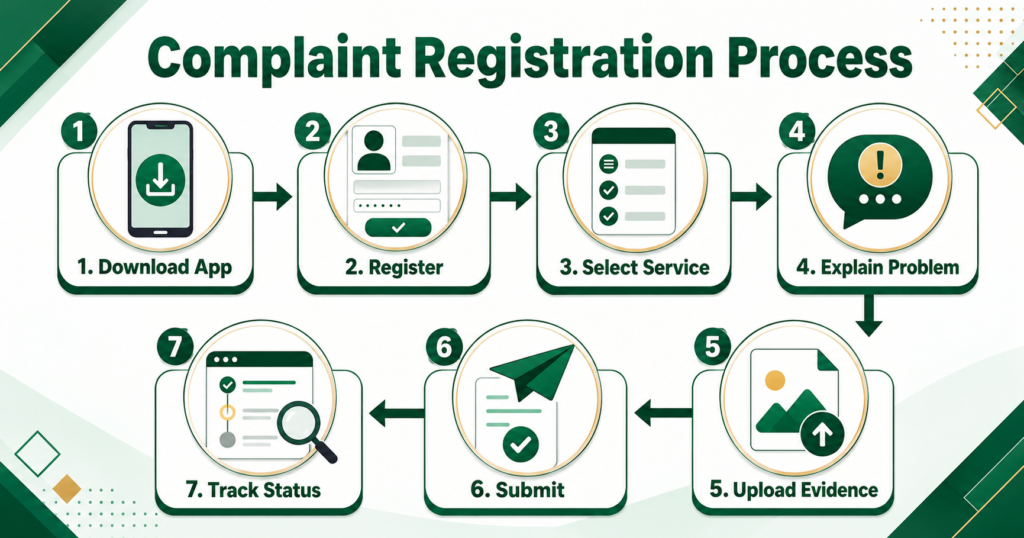 How to register and track a complaint on Maryam Ko Batayn app