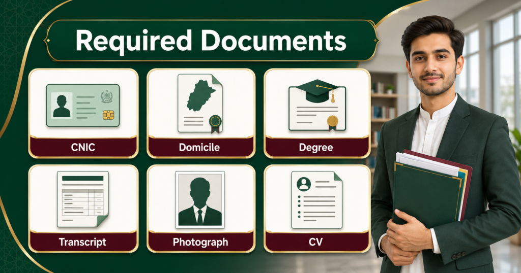 Required documents for Punjab Government internship registration
