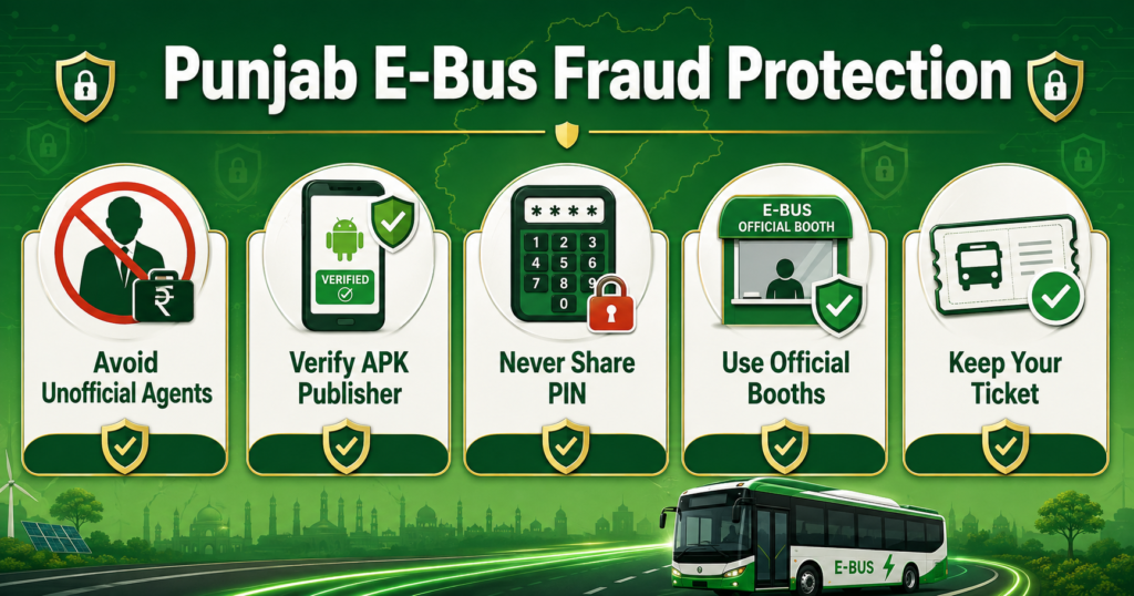 Punjab electric bus card and app fraud prevention